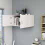Voir la diapositive 3 : VIDAXL Armoire murale Blanc 80x39x40 cm Bois d'ingenierie