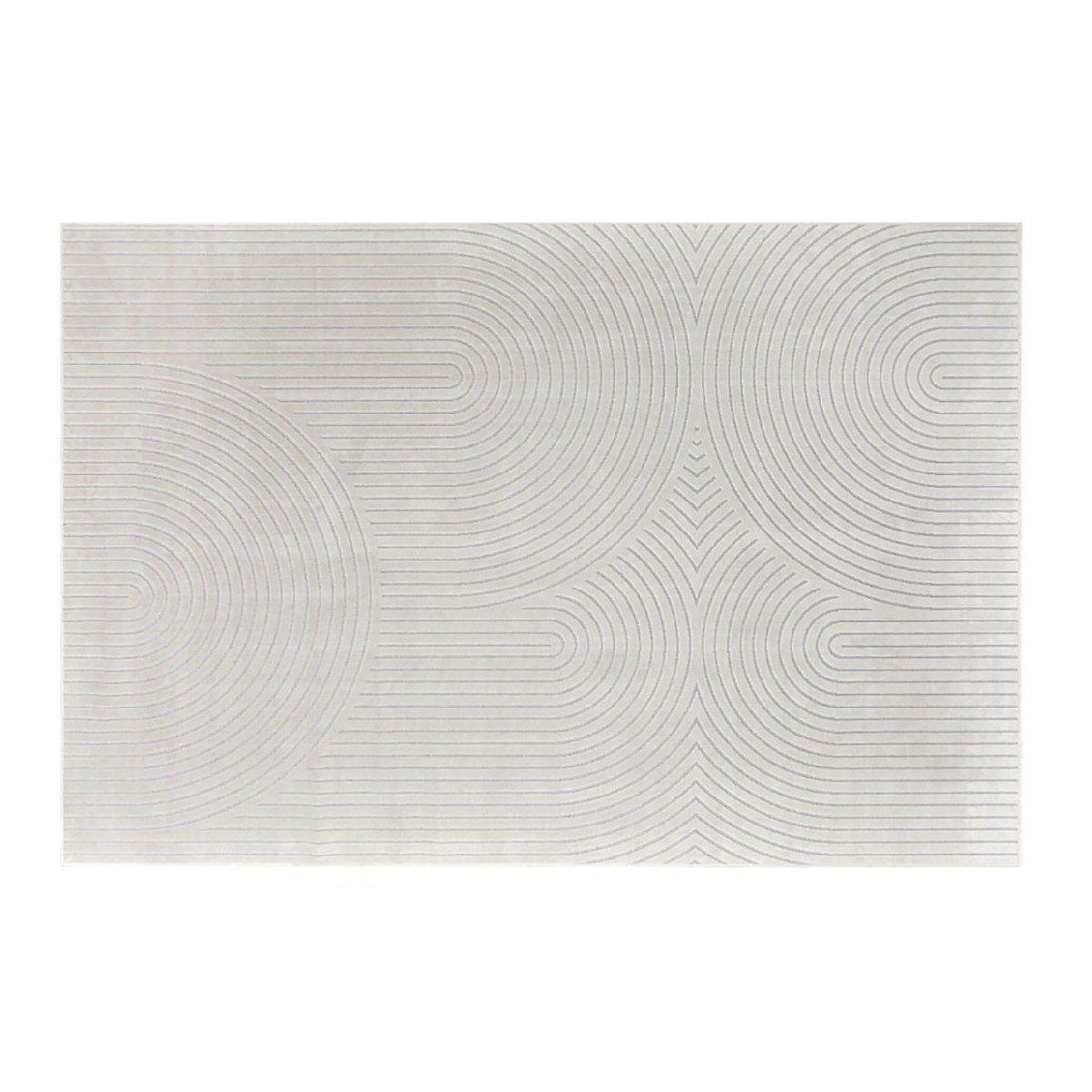 Douceur d'Intérieur Tapis déco imprimé  géode  140x200cm naturel