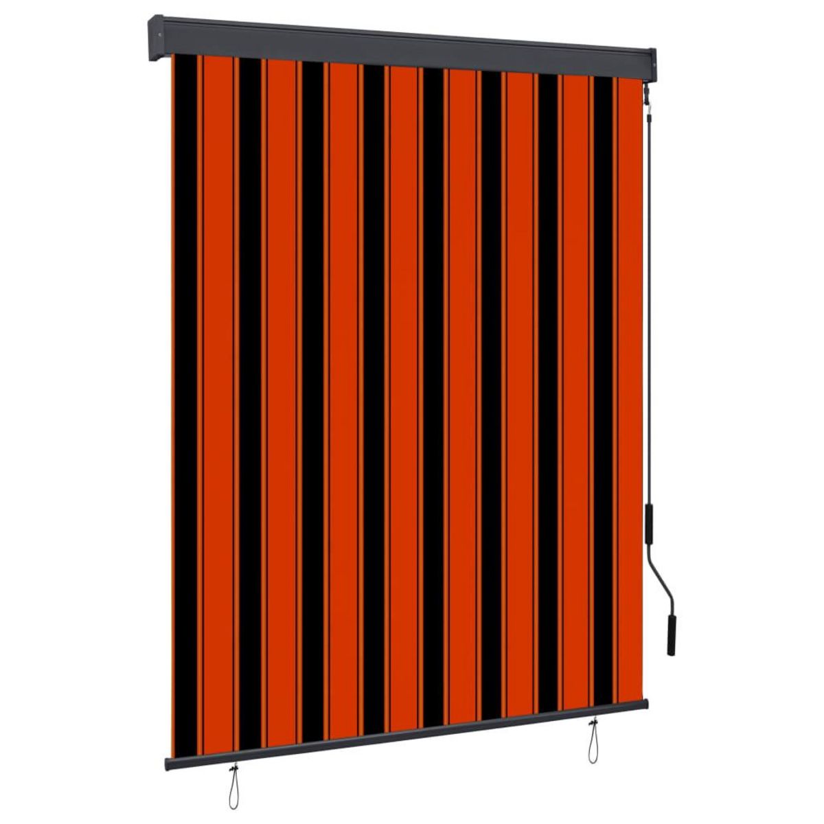 VIDAXL Store roulant d'exterieur 140x250 cm Orange et marron