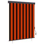 VIDAXL Store roulant d'exterieur 140x250 cm Orange et marron