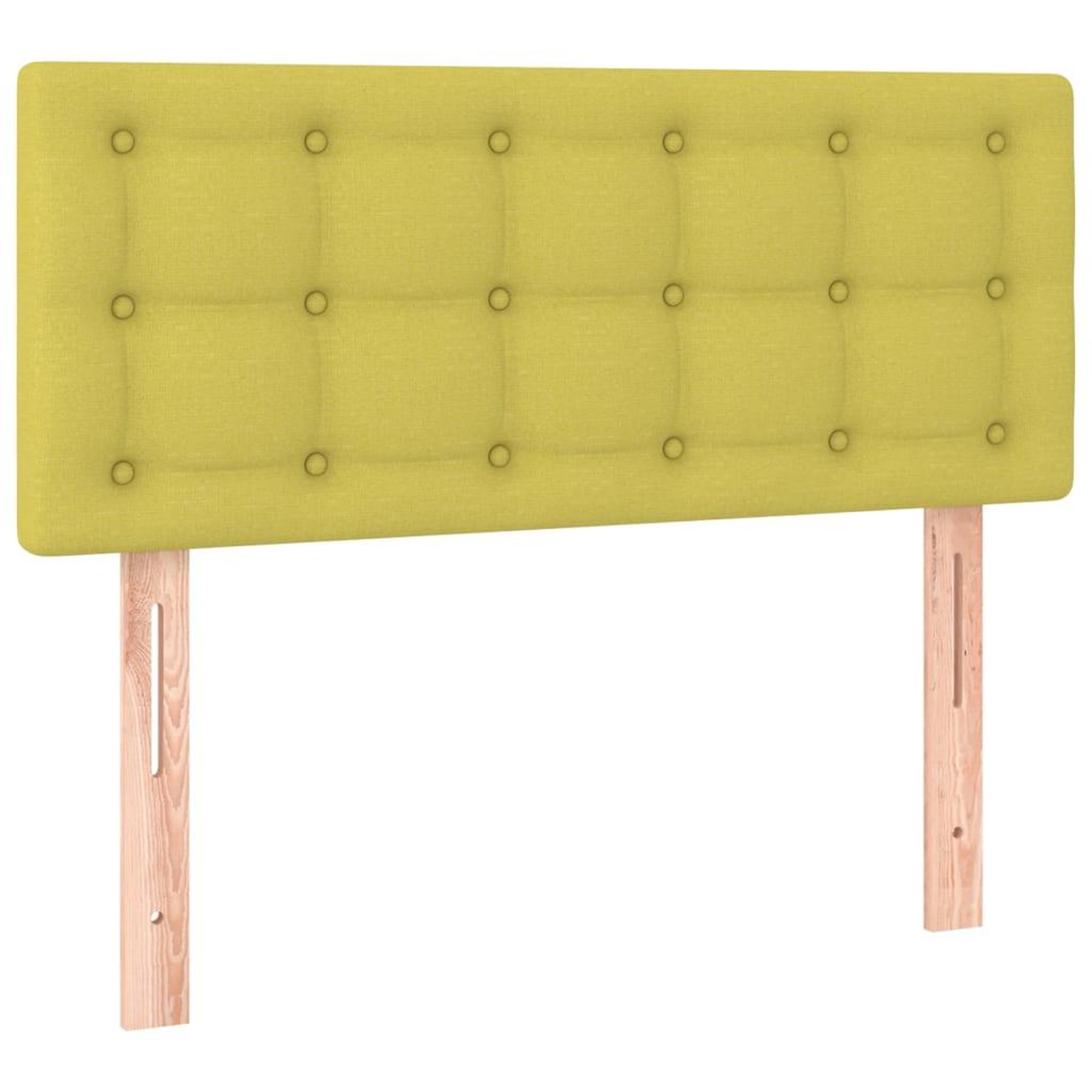 Voir la diapositive 4 : VIDAXL Tete de lit a LED Vert 100x5x78/88 cm Tissu