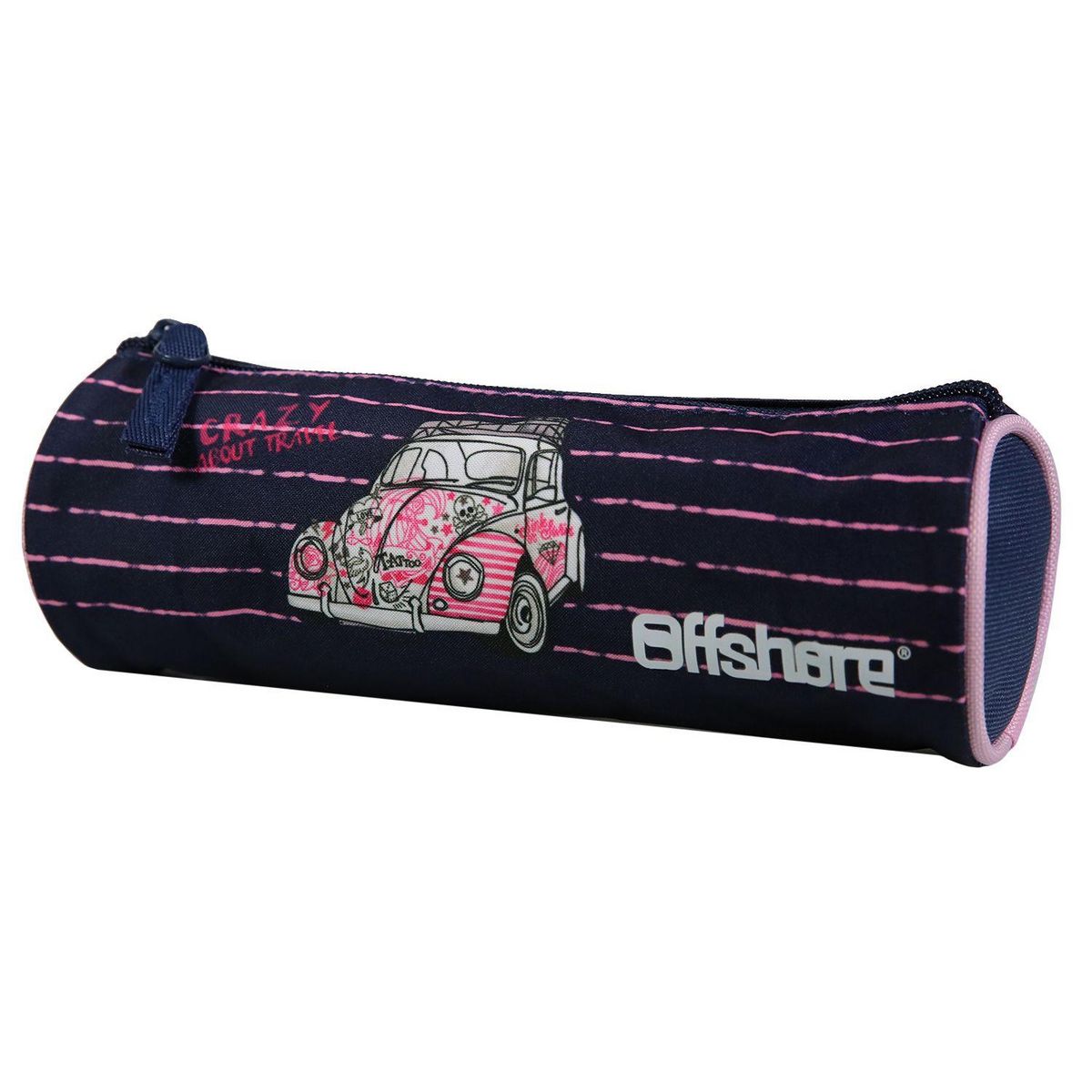 Bagtrotter BAGTROTTER Trousse scolaire ronde Offshore Bleu Voiture