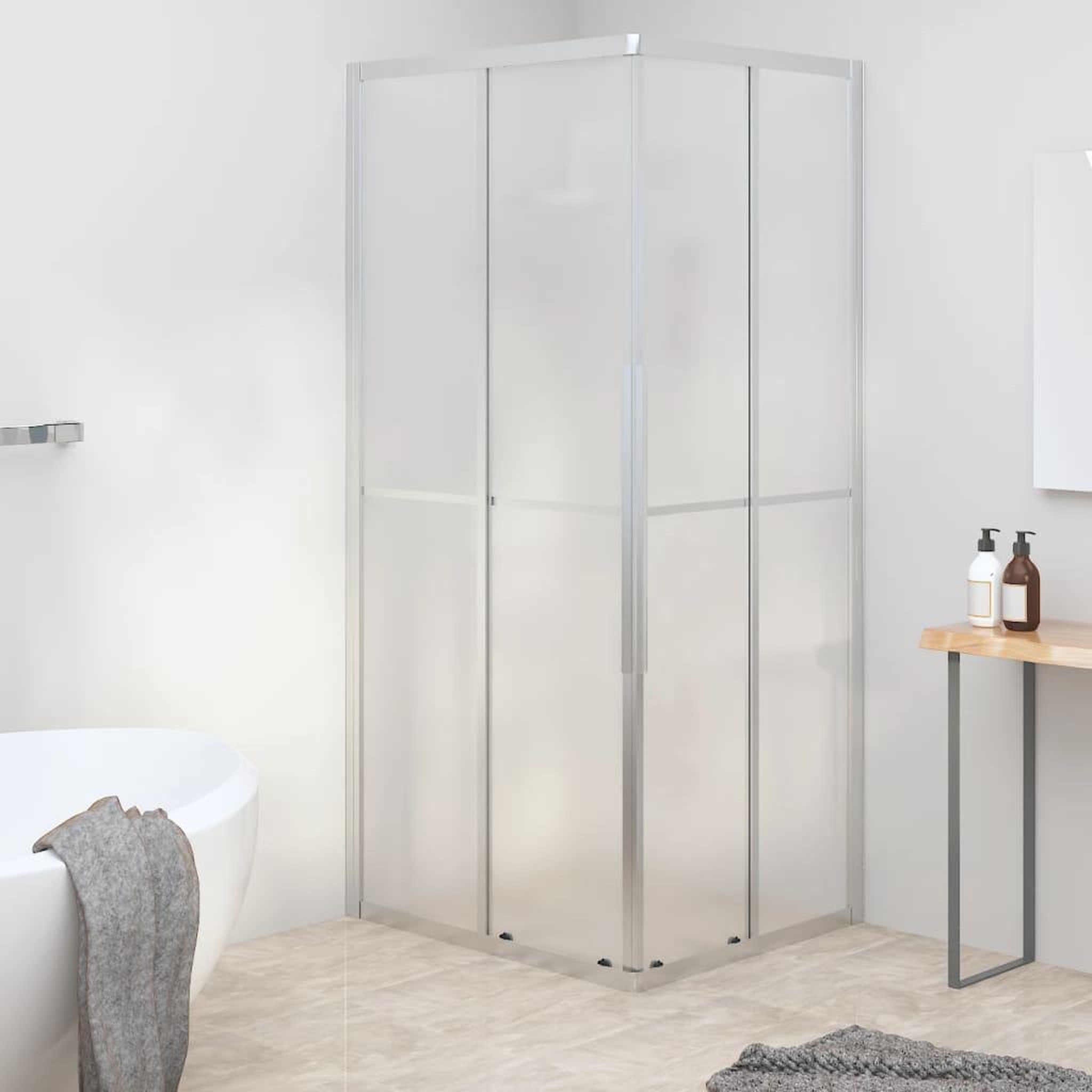 VIDAXL Cabine de douche ESG depoli 90x70x180 cm