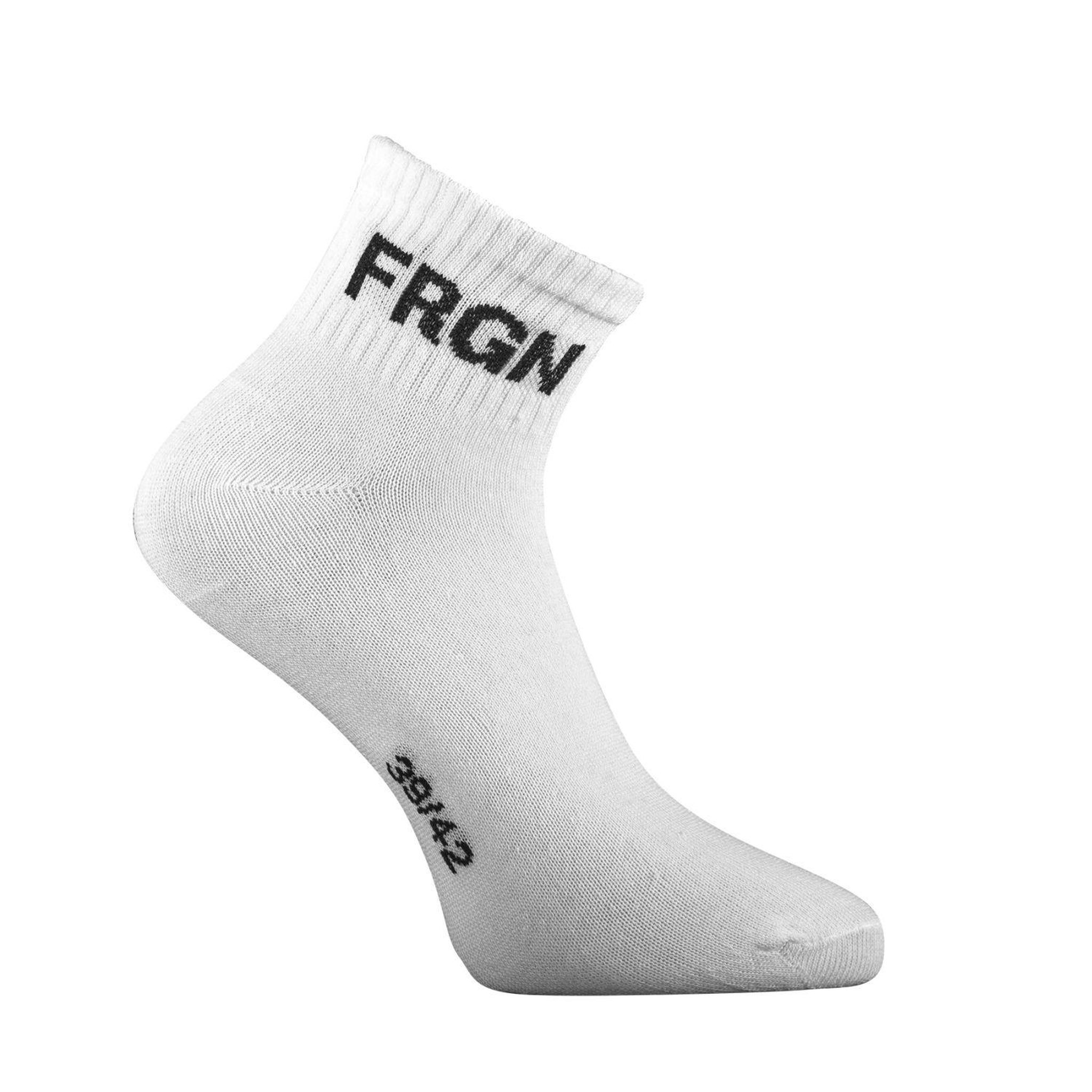 Voir la diapositive 3 : FREEGUN Lot de 6 paires de chaussettes quarter homme freegun blanc