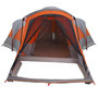 Voir la diapositive 5 : VIDAXL Tente familiale tunnel 8 personnes gris et orange impermeable