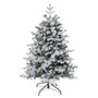 Voir la diapositive 1 : FEERIC LIGHT & CHRISTMAS Sapin de Noël Enneigé  Yukon  150cm Blanc