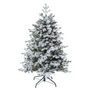 Voir la diapositive 1 : FEERIC LIGHT & CHRISTMAS Sapin de Noël Enneigé  Yukon  150cm Blanc