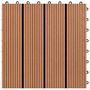 Voir la diapositive 5 : VIDAXL Carreau de terrasse 22 pcs 30 x 30 cm 2 m^2 WPC Marron