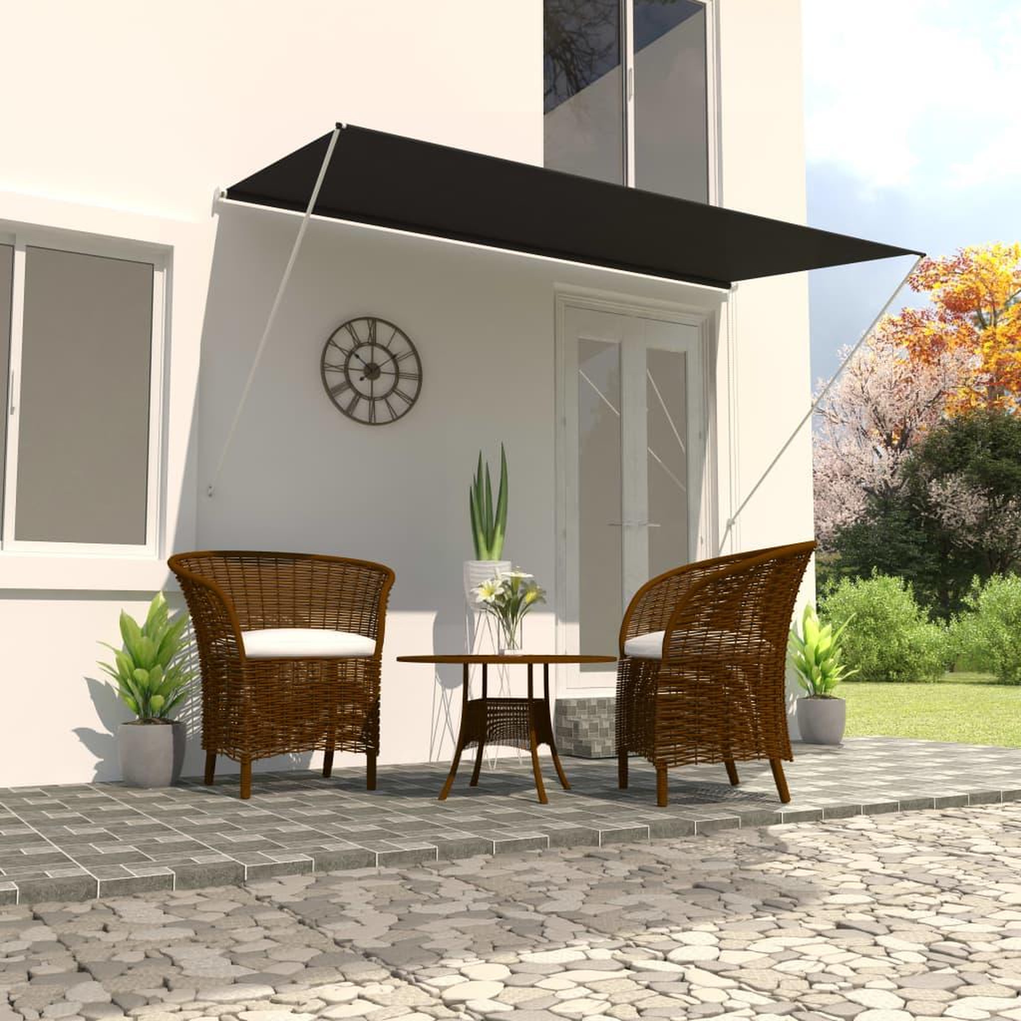 Voir la diapositive 1 : VIDAXL Auvent retractable 350x150 cm Anthracite