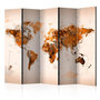 Voir la diapositive 1 : Paris Prix Paravent 5 Volets  World in Brown Shades  172x225cm
