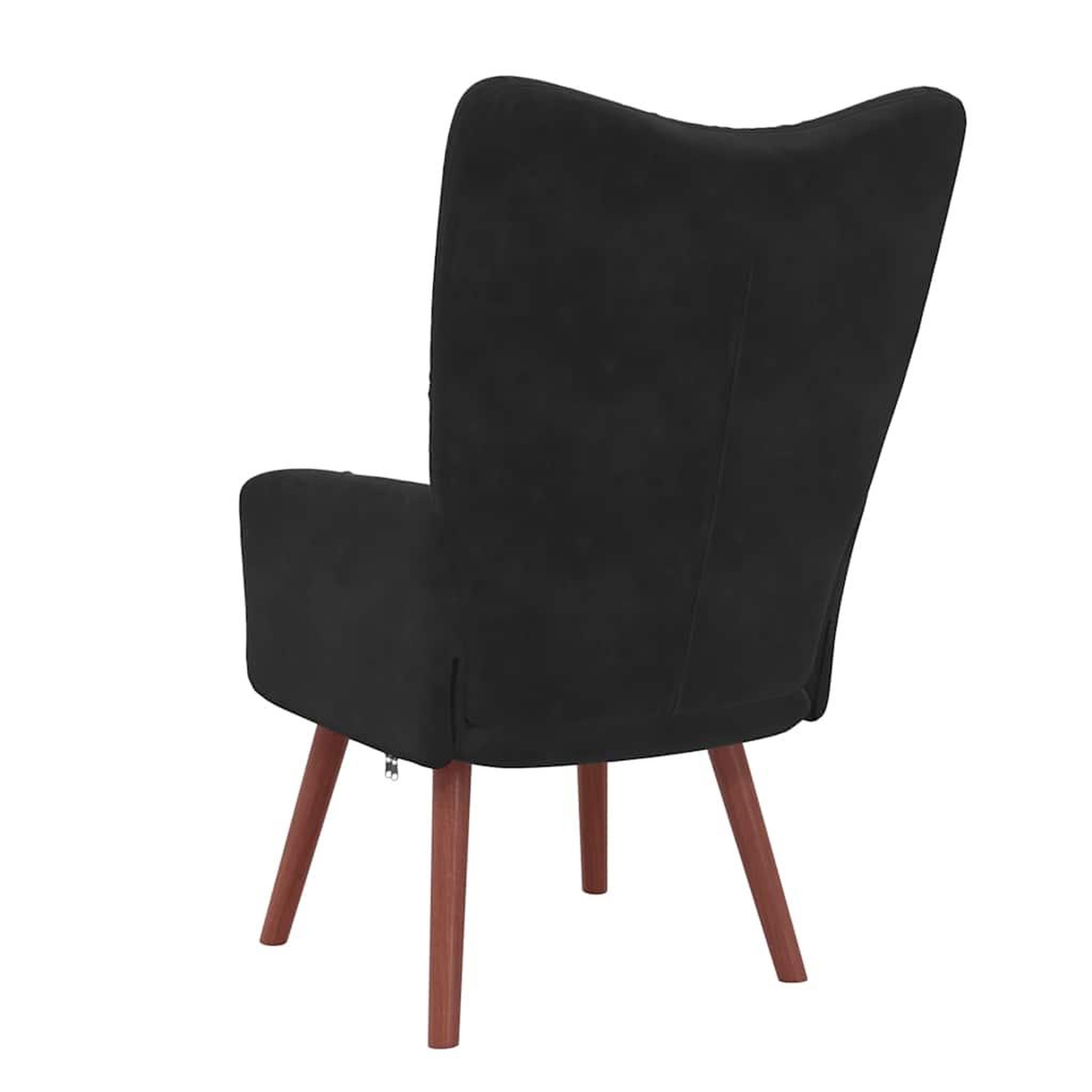 Voir la diapositive 5 : VIDAXL Chaise de relaxation Noir Velours