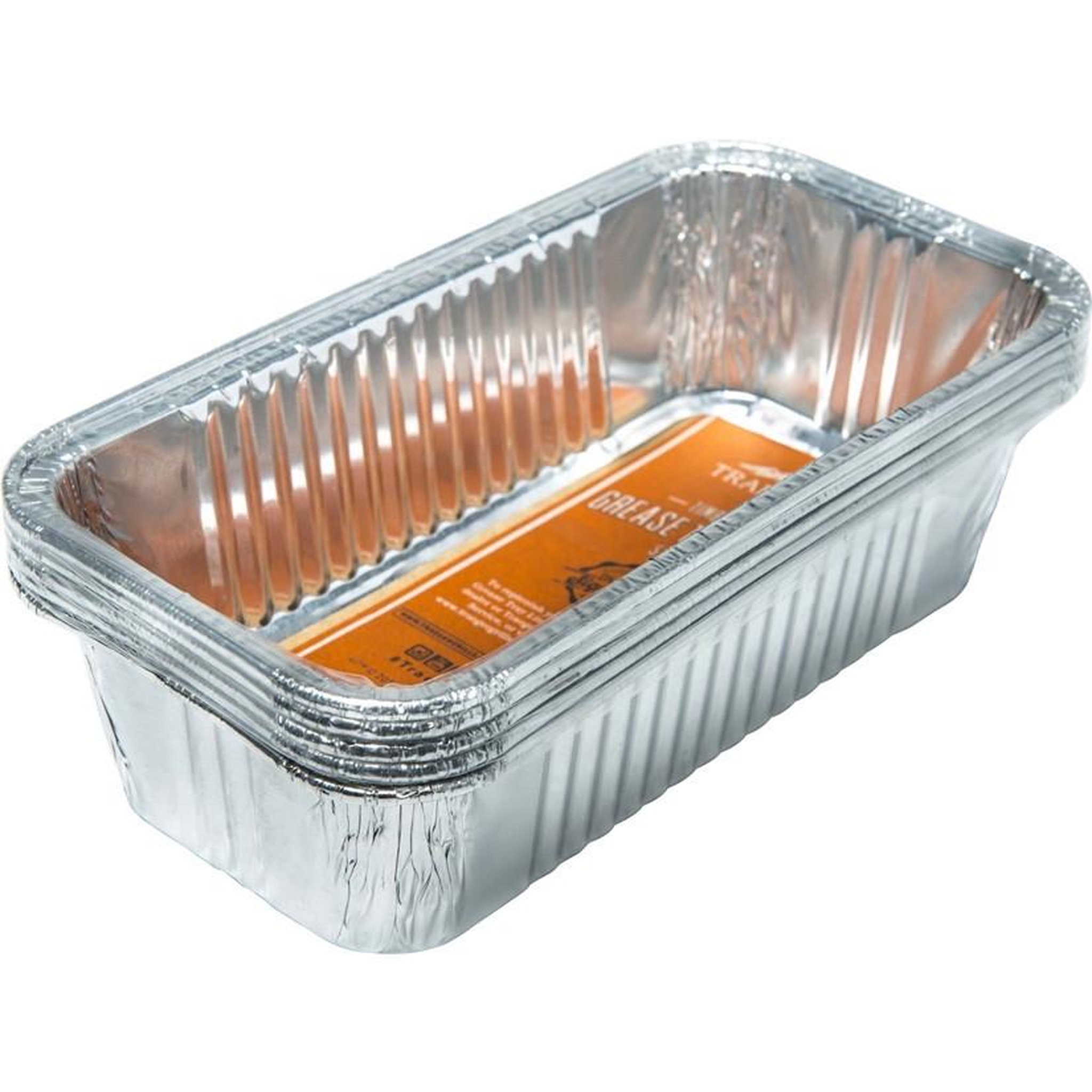 TRAEGER 5 barquettes en alu récupération de graisses - 22 x 12 x 8 cm
