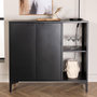 Voir la diapositive 6 : Paris Prix Buffet Design 2 Portes  Piring  110cm Noir