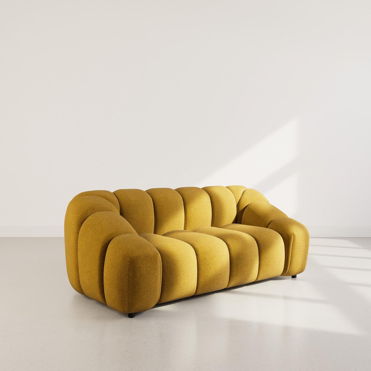 LISA DESIGN Ava - canapé 3 places en velours texturé