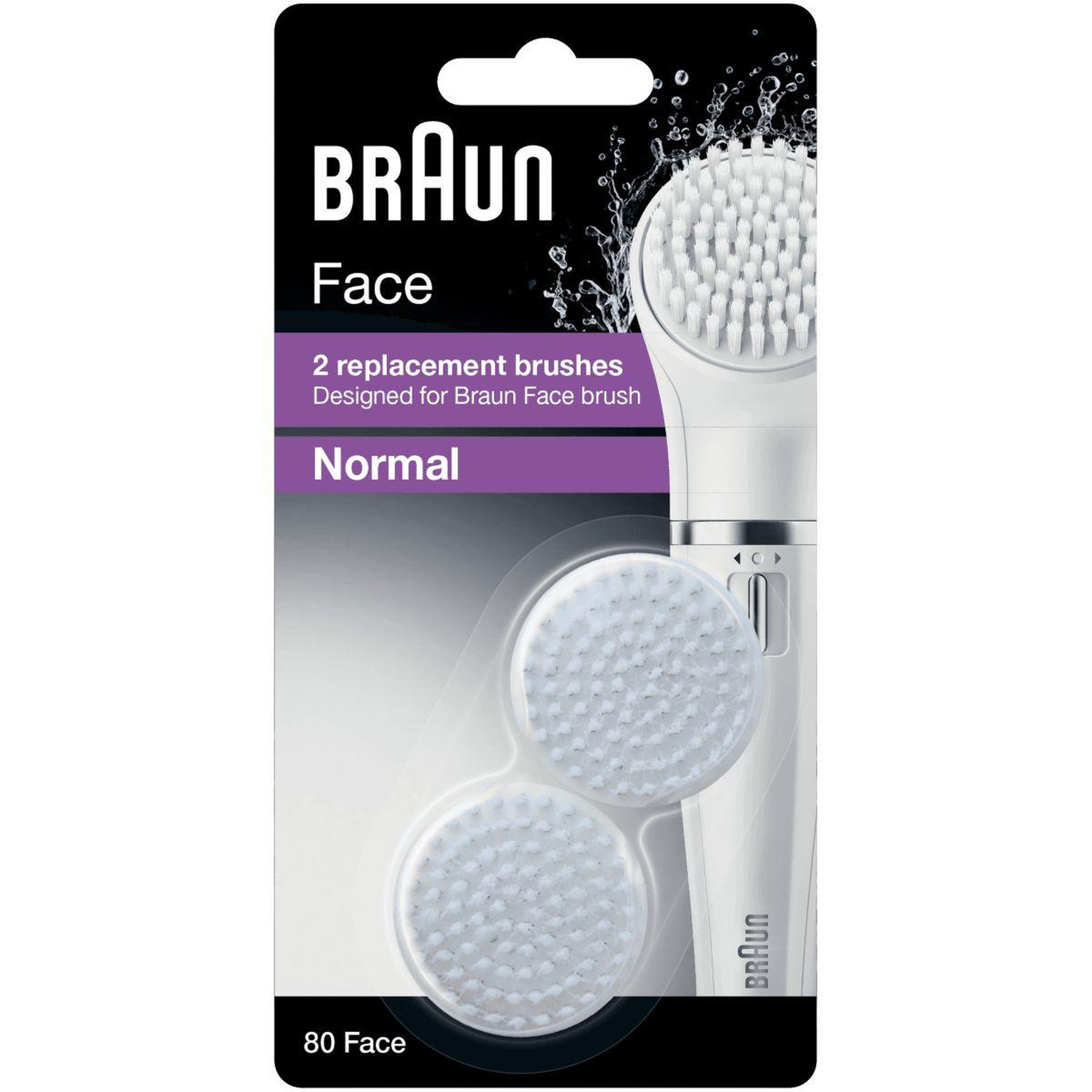 Voir la diapositive 2 : BRAUN Brossette de rechange Rech nettoyage visage SE80
