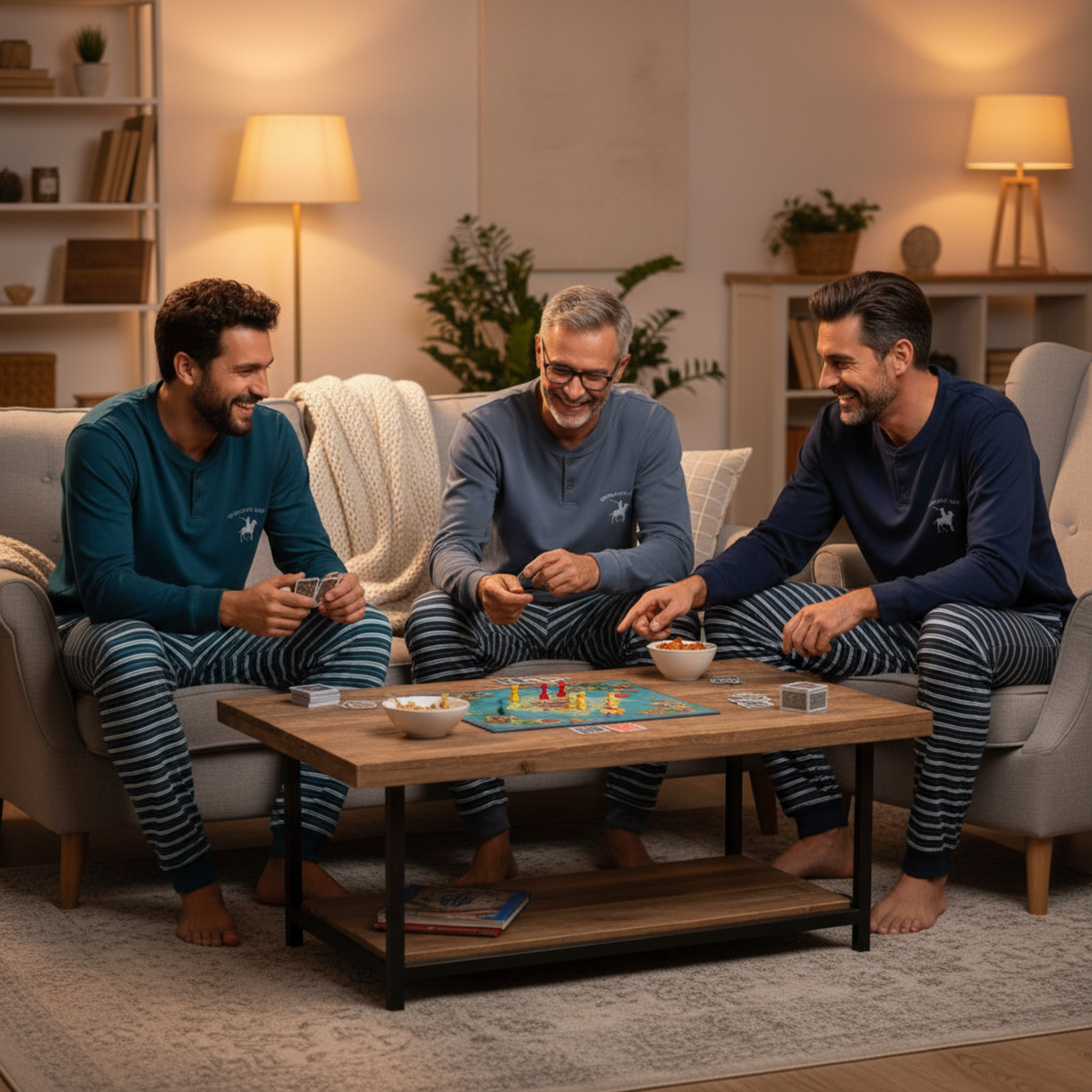 Voir la diapositive 6 : OZABI Ozabi ensemble pyjama homme doublé polaire pack de 3 coloris assortis