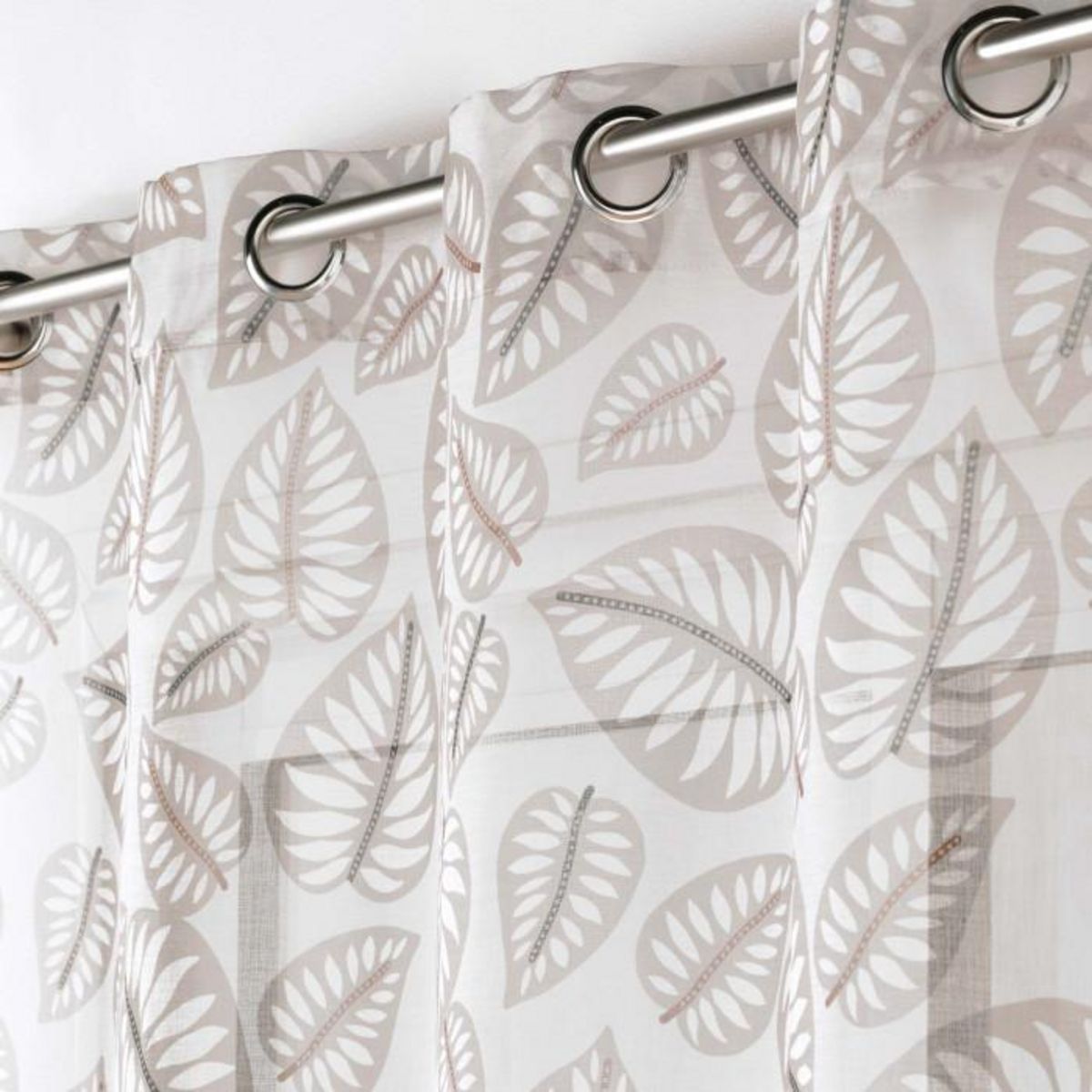 Paris Prix Rideau Voilage à Œillets  Alma  140x280cm Naturel