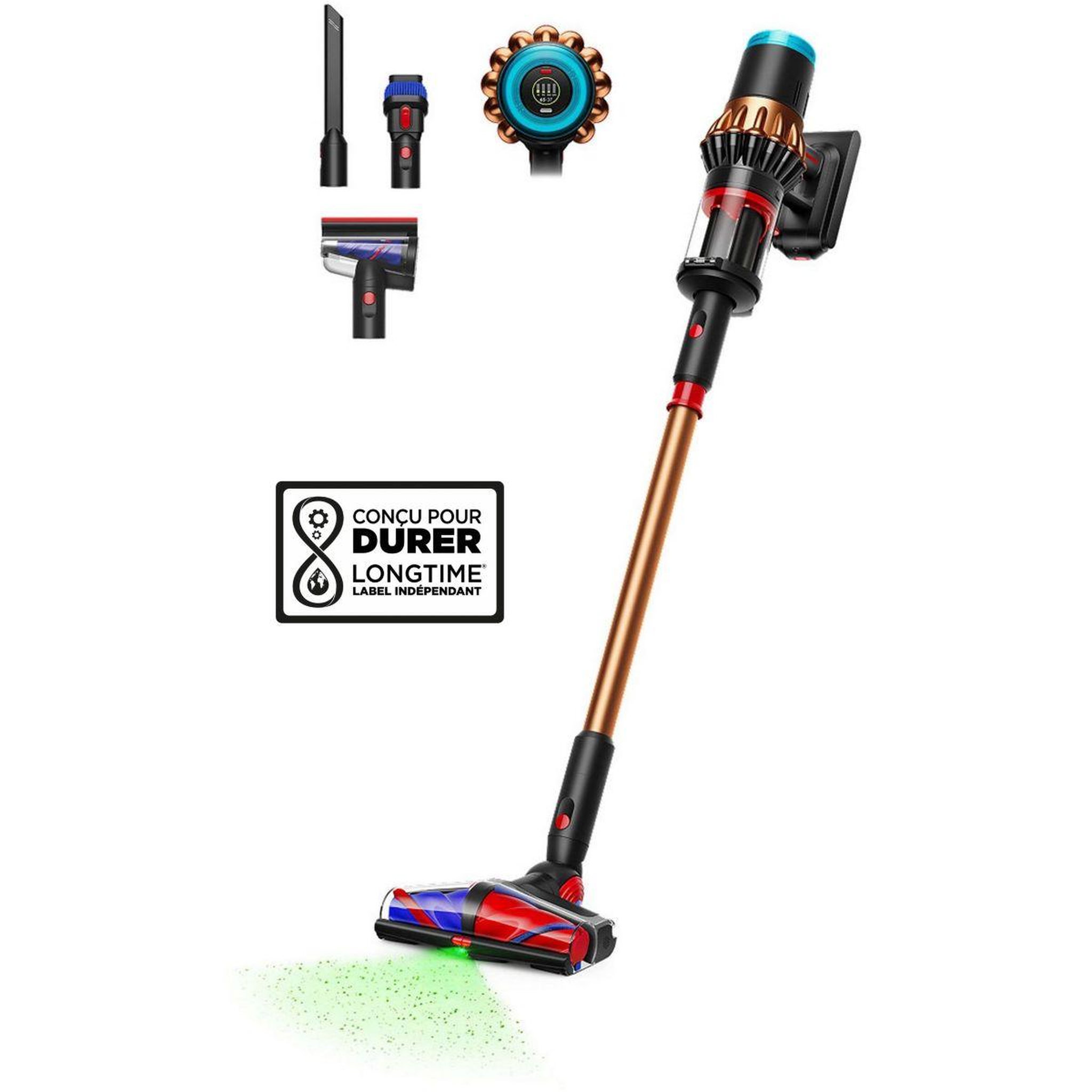 Voir la diapositive 2 : Dyson Aspirateur balai v16 piston animal