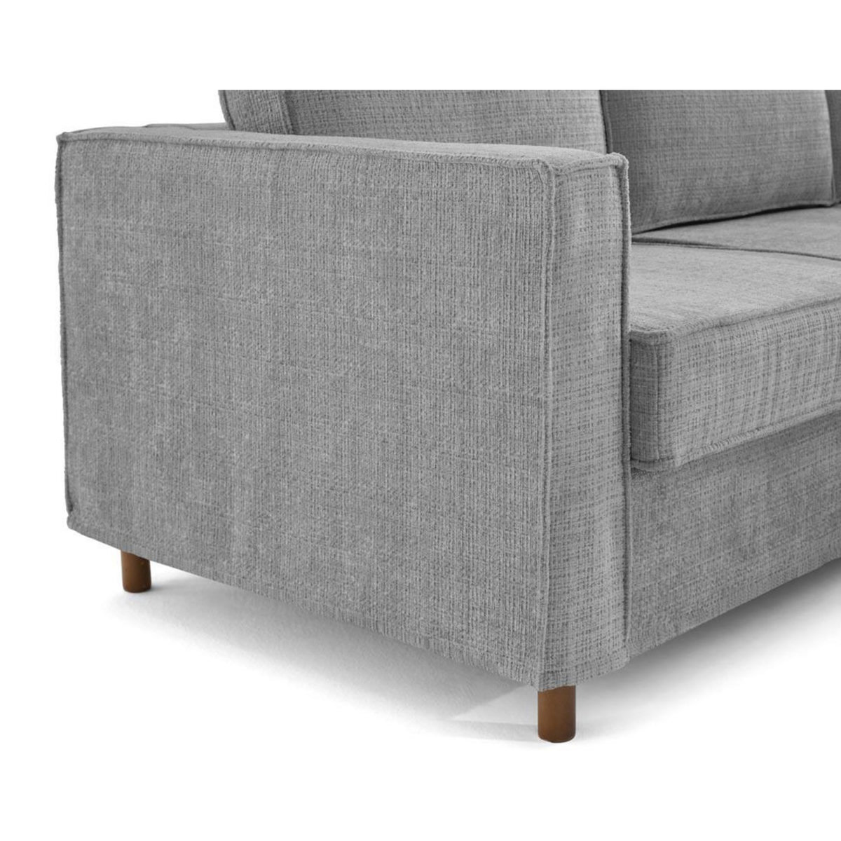 LISA DESIGN Jake - canapé déhoussable d'angle droit 5 places en velours texturé