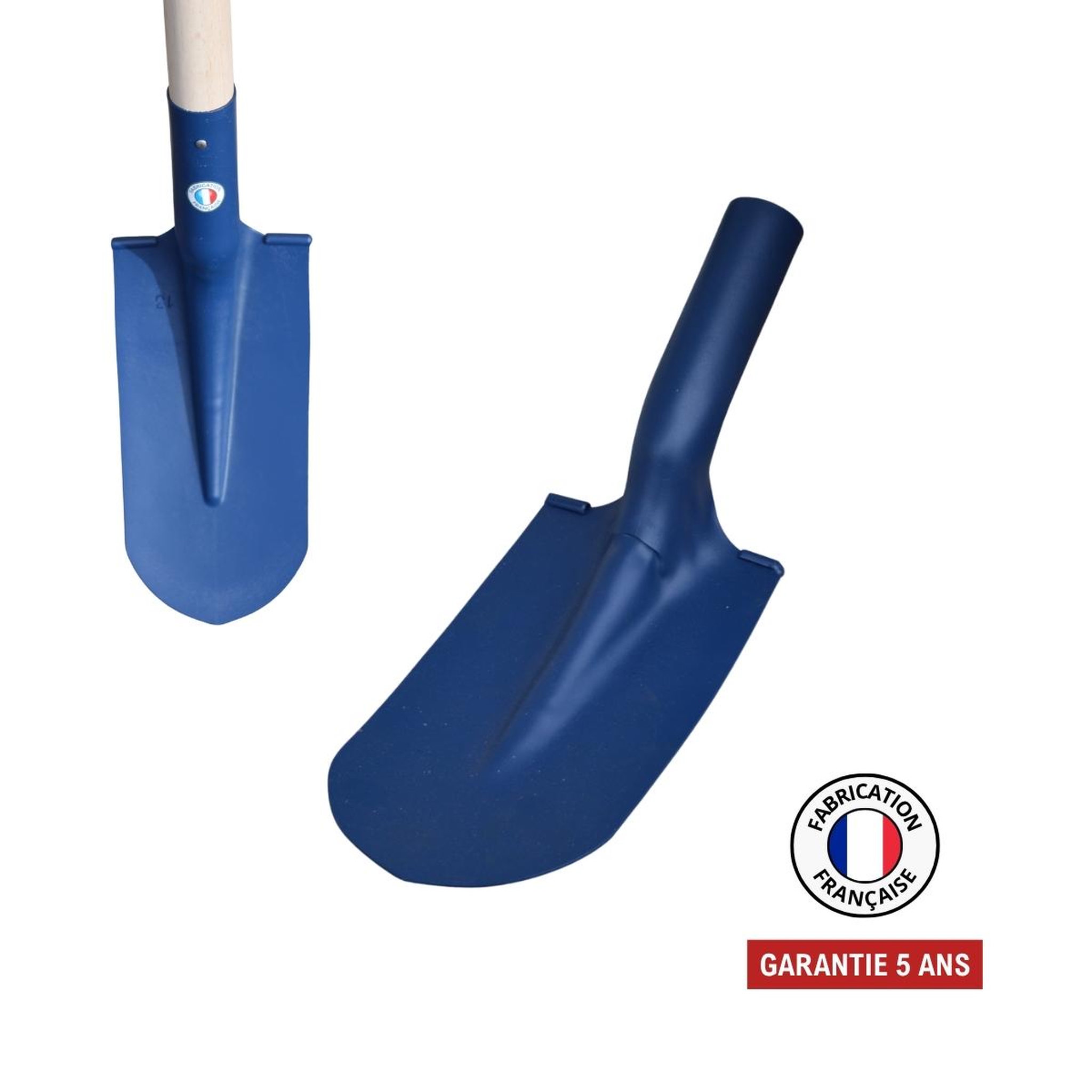 OUTILS PERRIN Pelle fortification 13 cm - rebords ronds soudés - sans manche - outil de terrassement