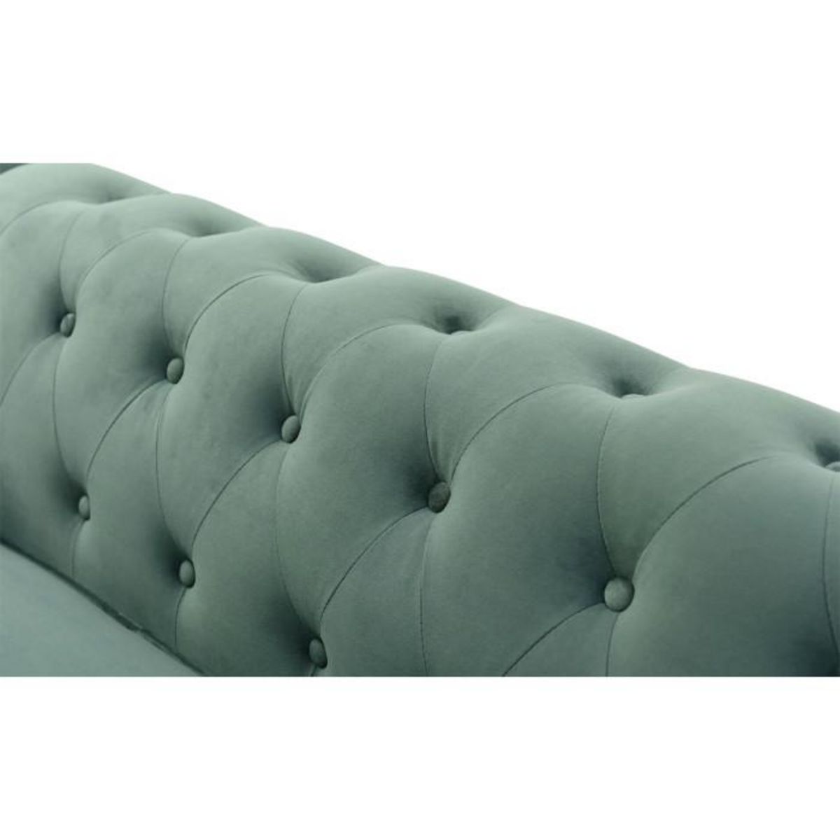 Paris Prix Canapé 3 Places Velours  Chesterfield  209cm Vert