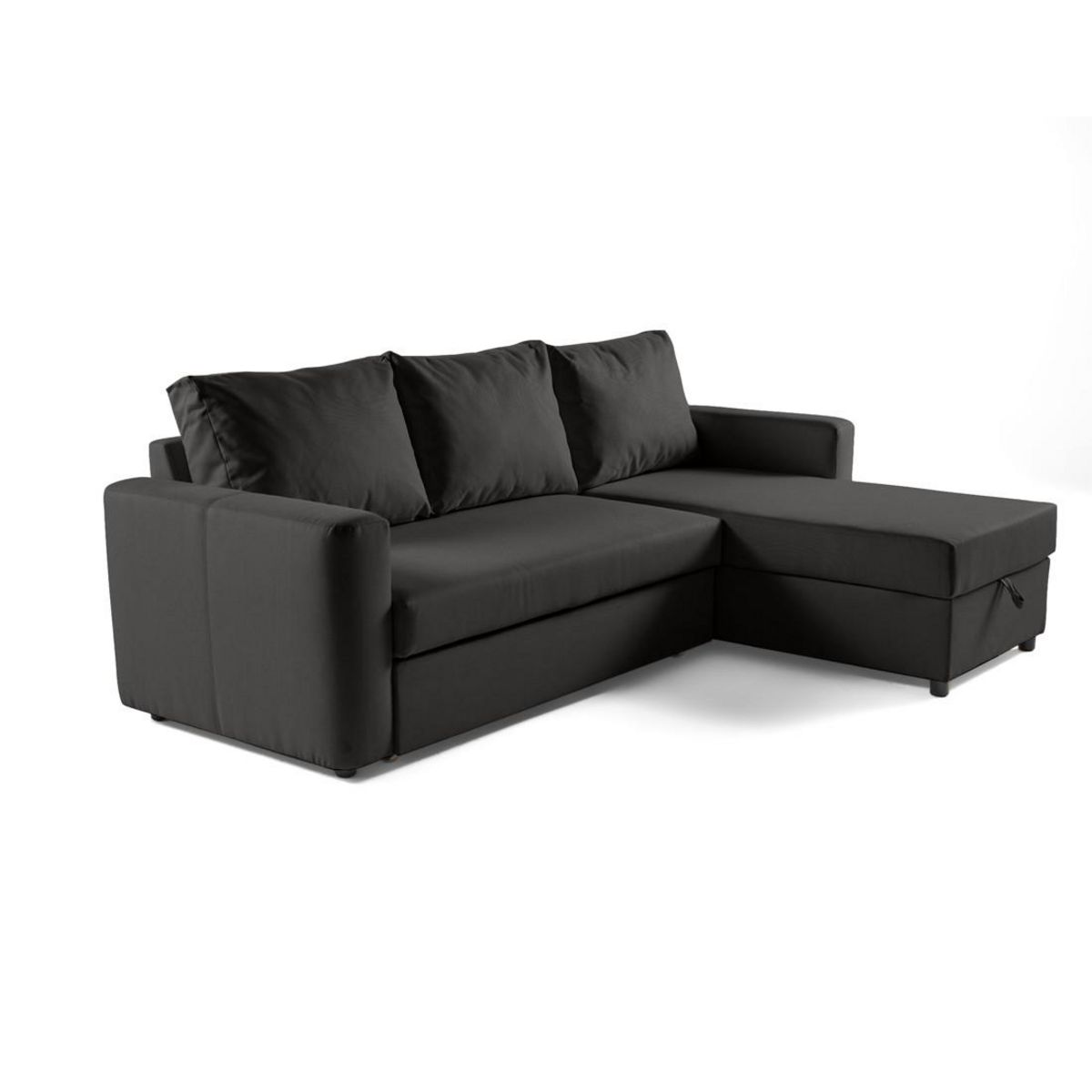 BEST MOBILIER Martha - canapé d'angle réversible 4 places - convertible avec coffre - en tissu