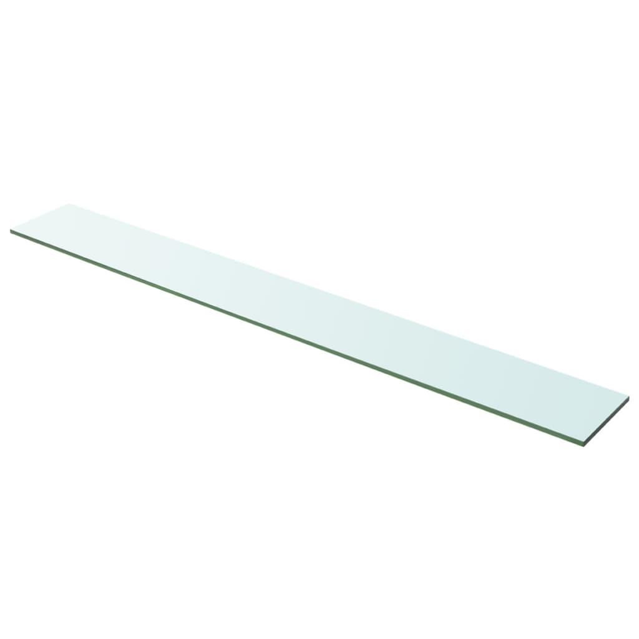 Voir la diapositive 2 : VIDAXL Panneaux d'etagere 2 pcs Verre Transparent 100 x 12 cm