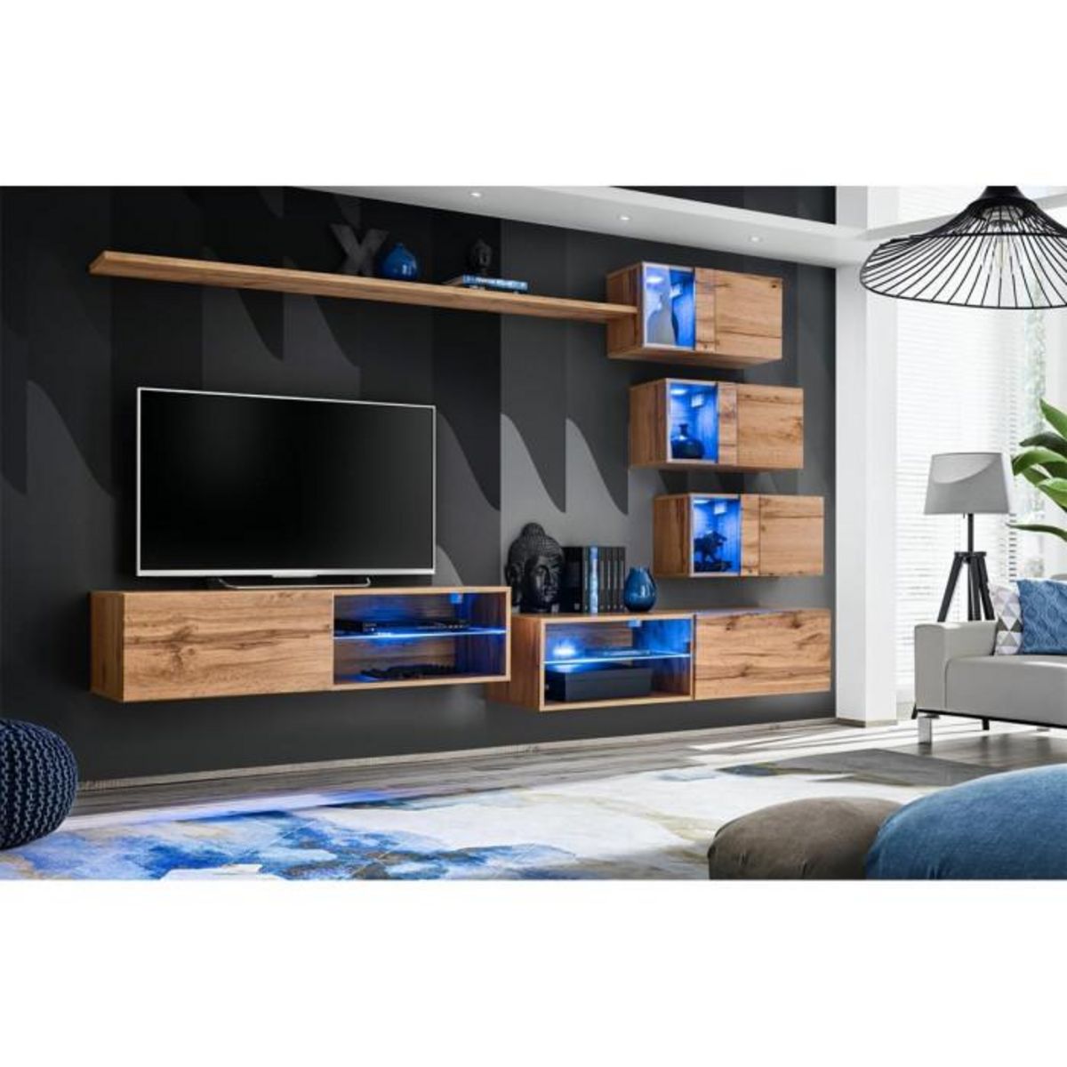 Paris Prix Ensemble Meuble TV  Switch XXIV  250cm Naturel
