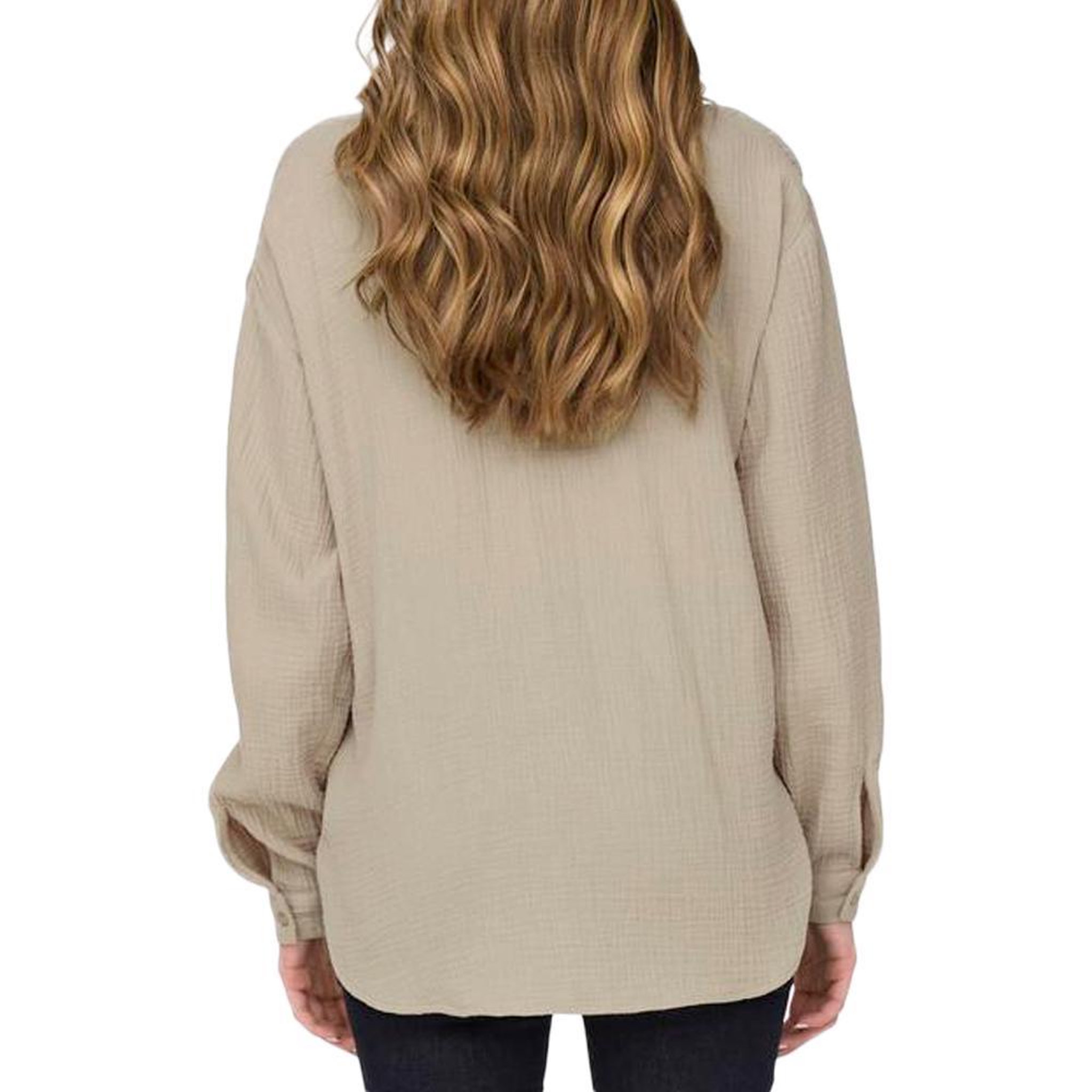 Voir la diapositive 4 : JACQUELINE DE YONG Chemise beige femme jdy theis