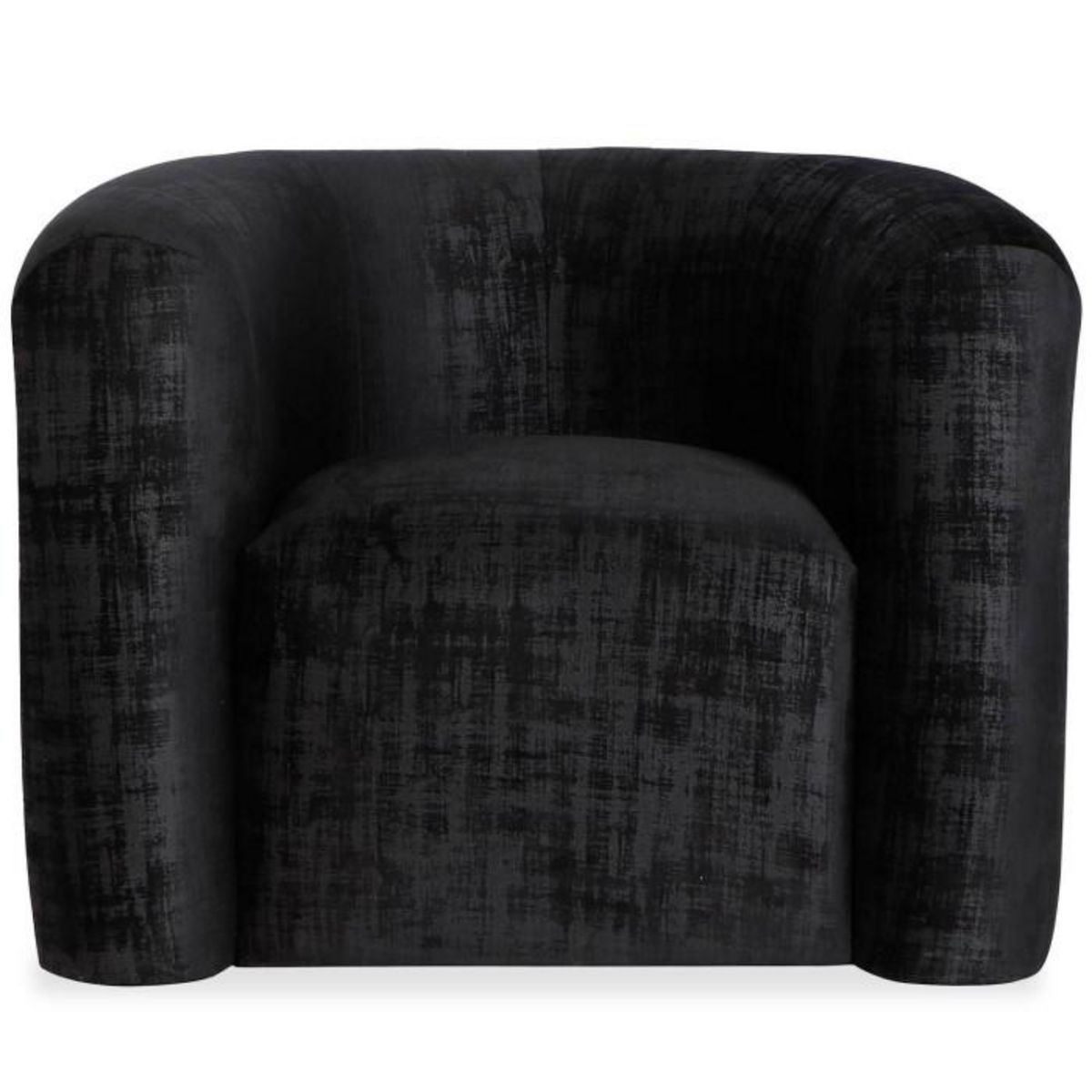 Paris Prix Fauteuil Design Bouclette  Elisa  95cm Noir