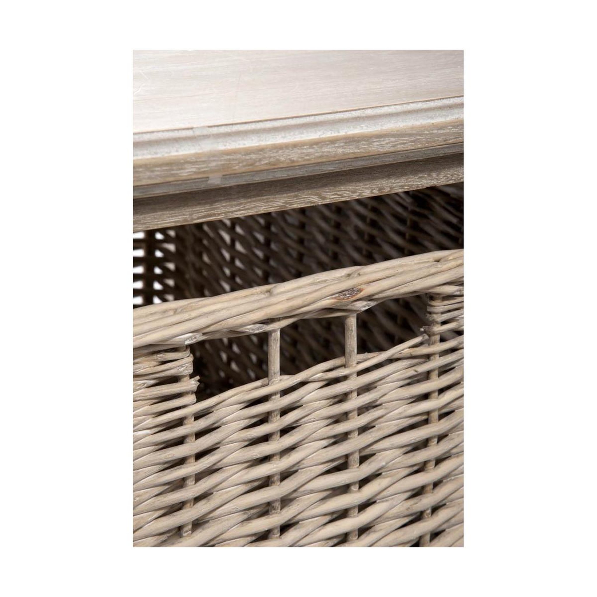 Voir la diapositive 4 : J-LINE Table basse 1 panier  catherine  120cm naturel