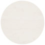 Voir la diapositive 1 : VIDAXL Dessus de table Blanc Ø80x2,5 cm Bois de pin massif
