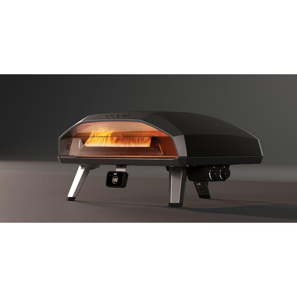 OONI Four à pizza gaz Koda 2 Max noir 2 pizzas de 60 cm, préchauffage 30 min, de 100 à 500°C, thermostat digital