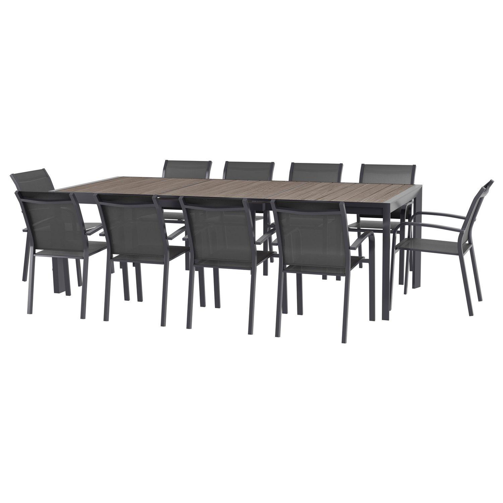 Voir la diapositive 6 : HESPERIDE Table de jardin extensible Evasion en aluminium