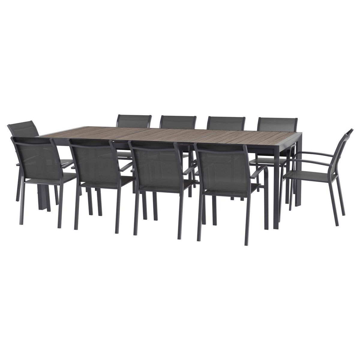 HESPERIDE Table de jardin extensible Evasion en aluminium