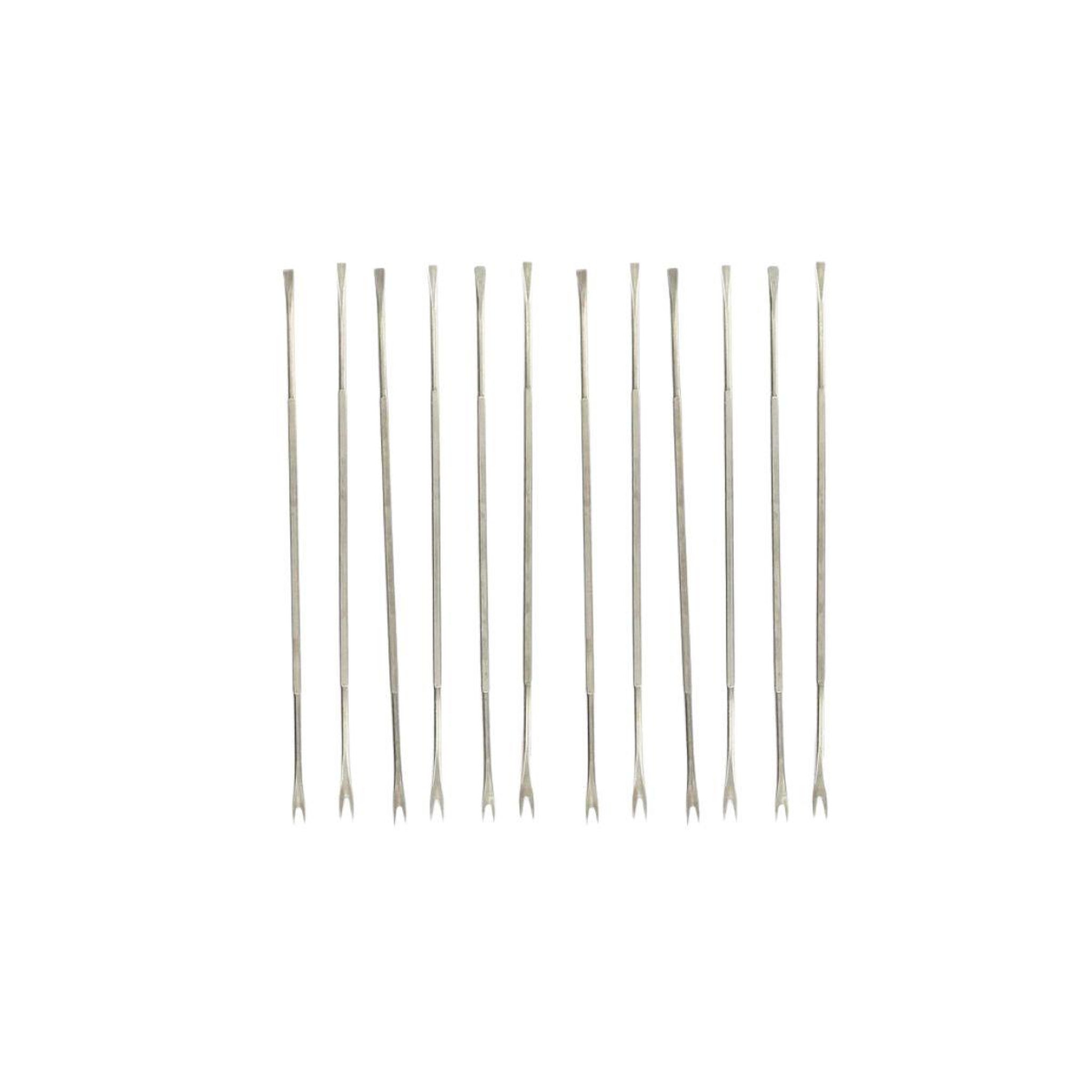 Fackelmann Lot de 12 fourchettes à crustacé en acier inoxydable 18,5 cm Fackelmann