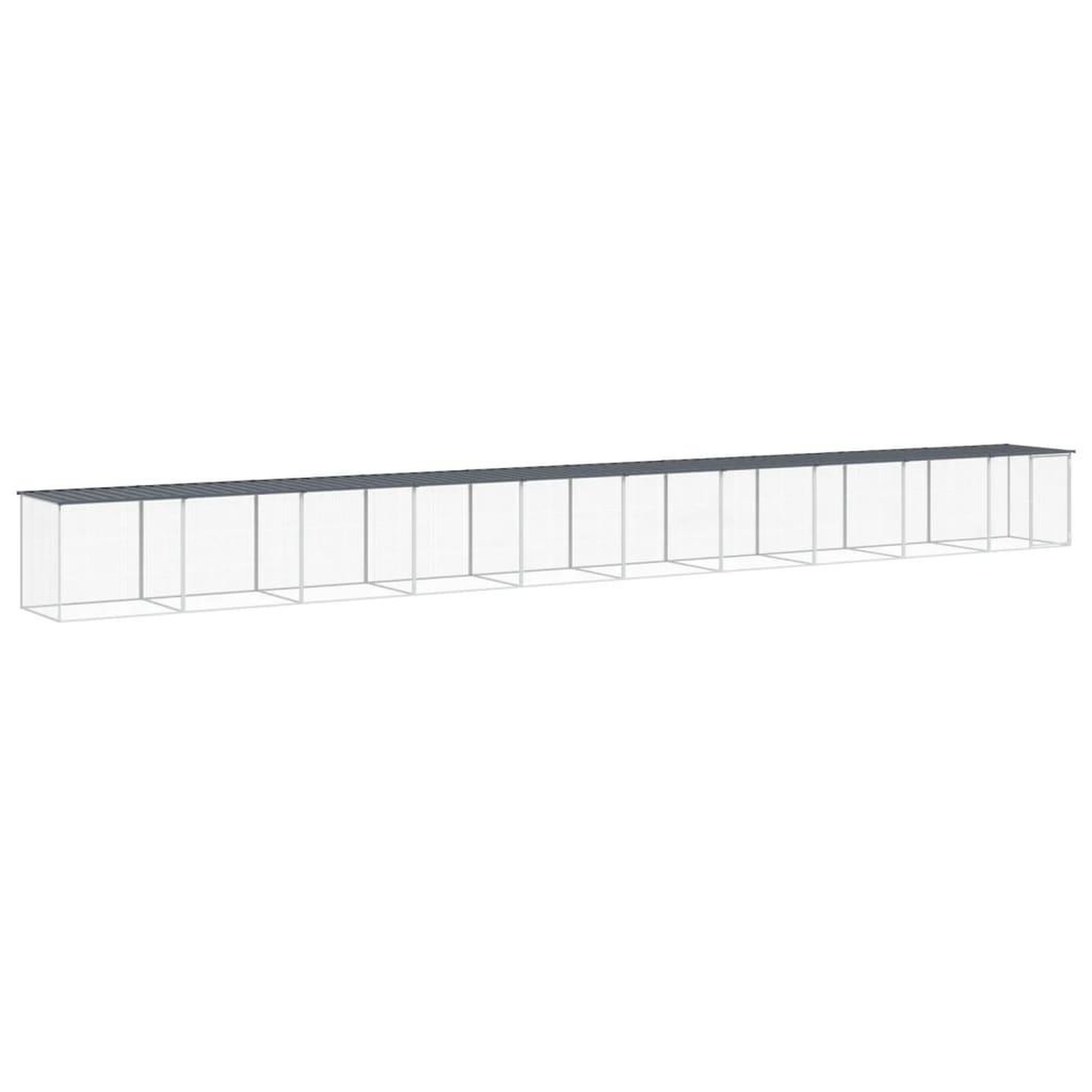 Voir la diapositive 2 : VIDAXL Poulailler avec toit anthracite 1003x98x90 cm acier galvanise