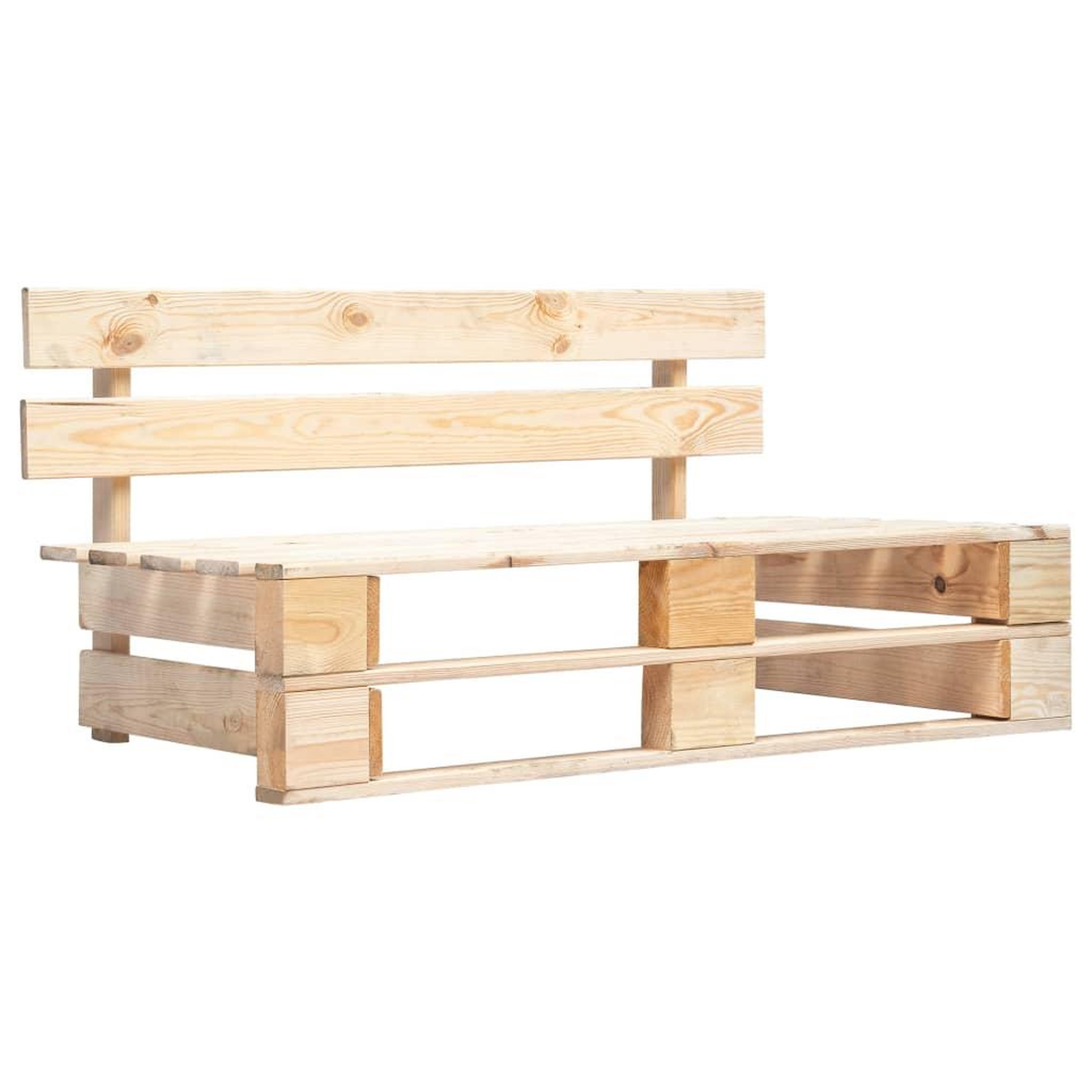 Voir la diapositive 3 : VIDAXL Canape de jardin palette avec coussins rouge Pinede