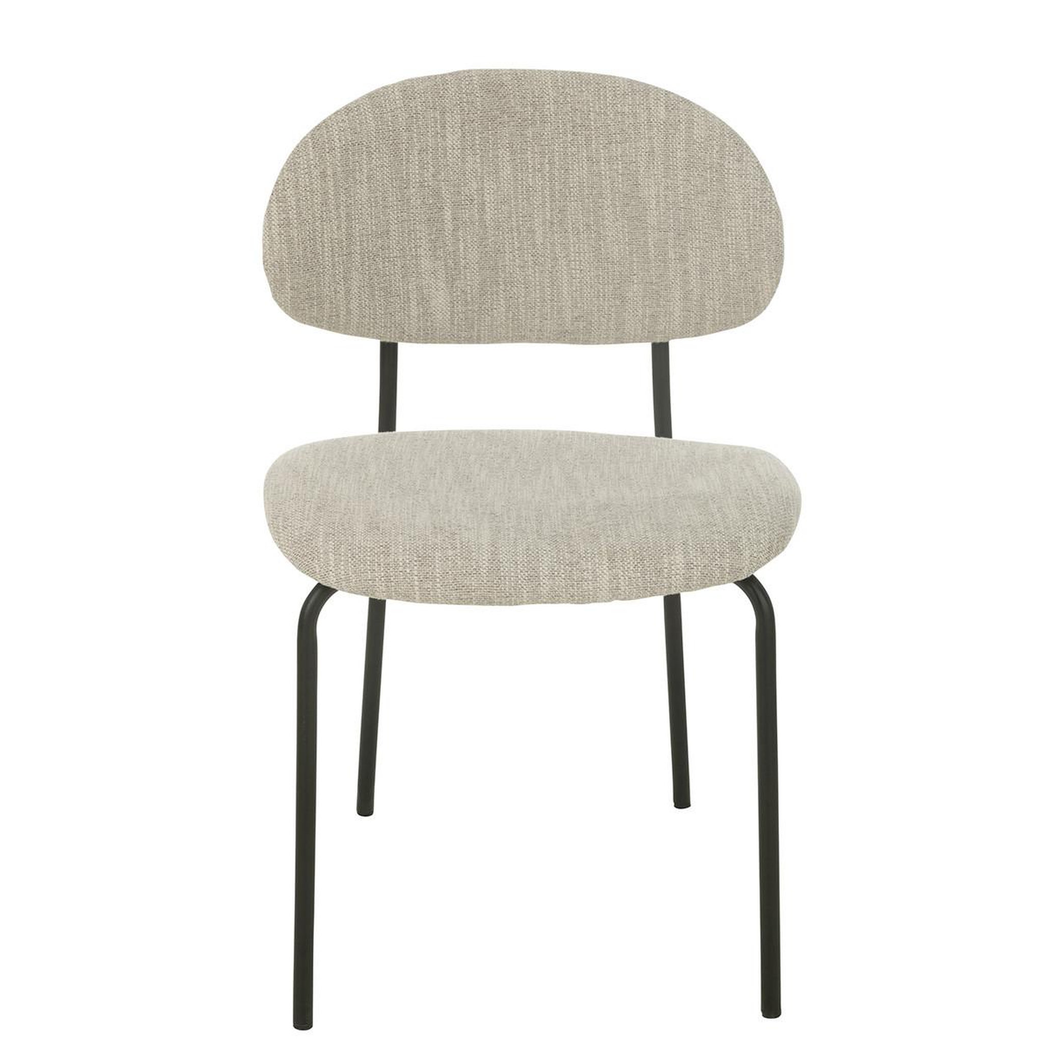 Voir la diapositive 2 : J-LINE Chaise design  anise  82cm beige
