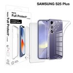 MOXIE Pack Moxie protection complète écran + Coque pour Samsung Galaxy S25+ Transparent