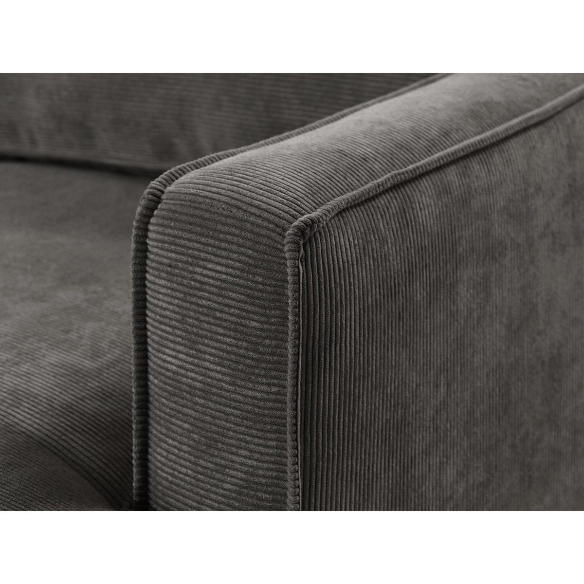 LISA DESIGN Jake - canapé d'angle gauche - convertible - 5 places - en velours côtelé