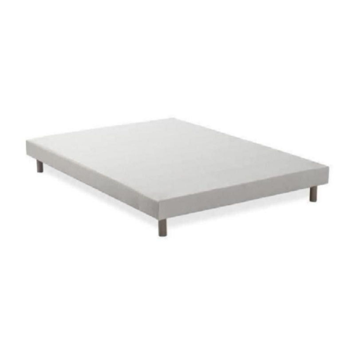 FINLANDEK Sommier tapissier a lattes 140 x 190 - Bois massif blanc + pieds - FINLANDEK Rakenne