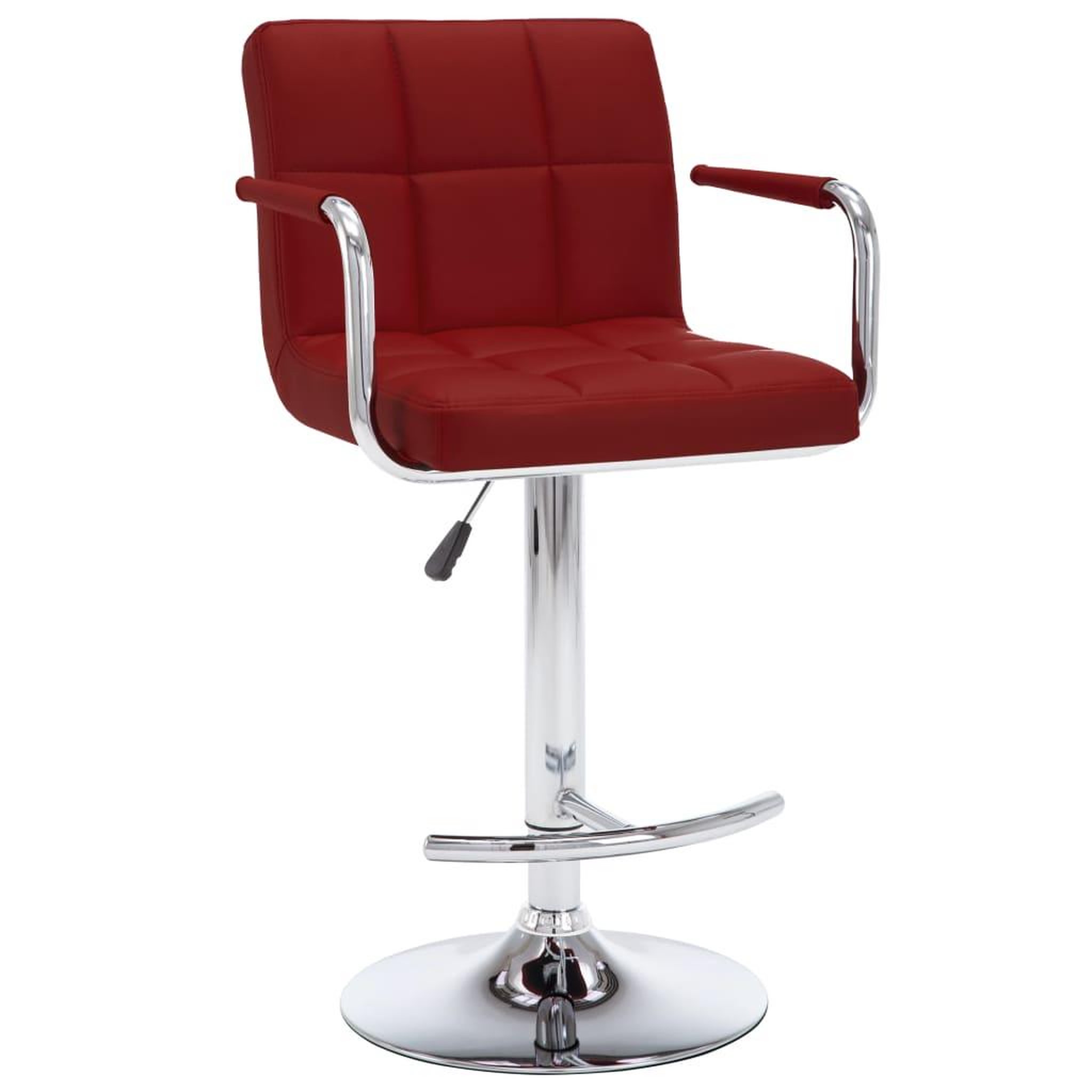 Voir la diapositive 2 : VIDAXL Tabourets de bar lot de 2 rouge bordeaux similicuir