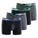 FREEGUN Lot de 4 boxers homme en coton Dynamics Tom. Coloris disponibles : Noir