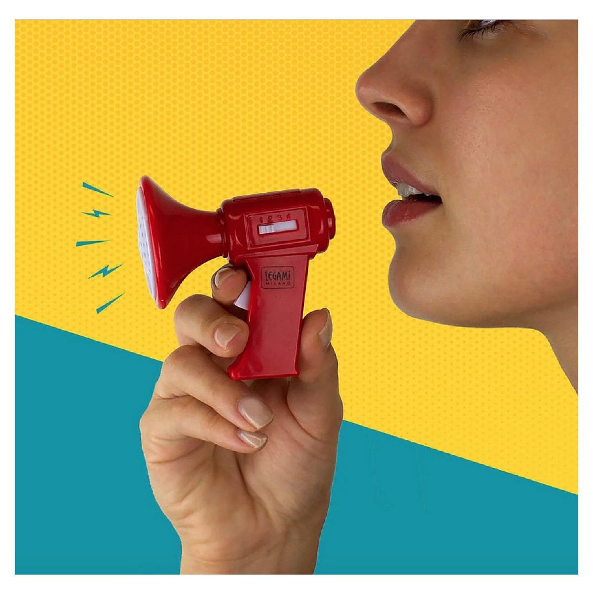 Voir la diapositive 2 : LEGAMI Mini megaphone Modificateur de voix