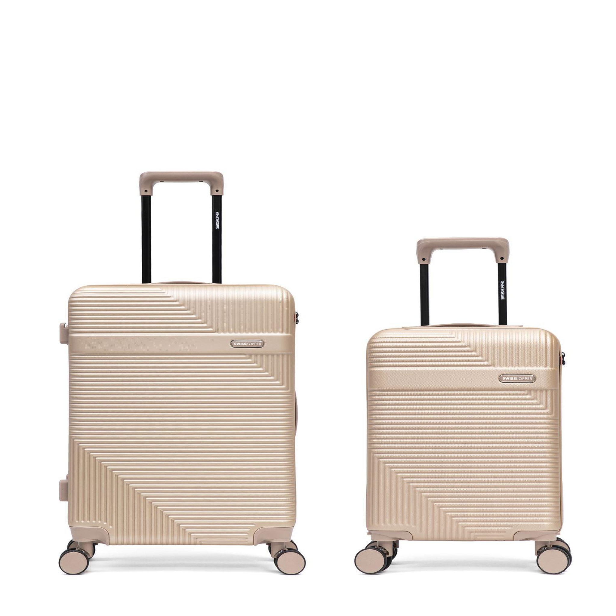 SWISS KOPPER Lot de 2 Valises Rigides Taille Moyenne et Cabine XS WOHLEN