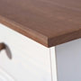 Voir la diapositive 5 : Paris Prix Buffet Bois 3 Portes  Takao  130cm Blanc & Naturel