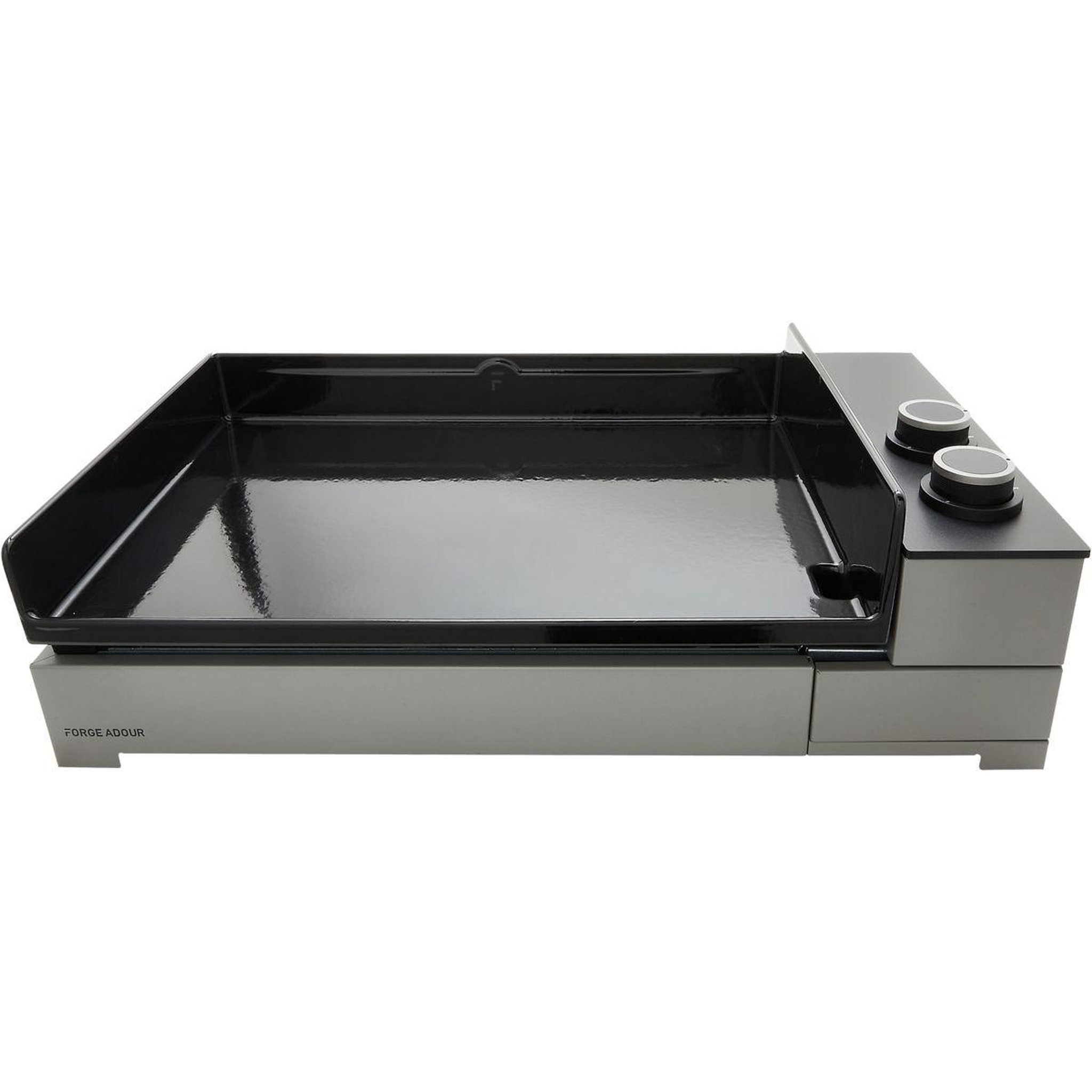 Voir la diapositive 2 : FORGE ADOUR Plancha gaz premium acier 60 ng à poser, 58.5x40.5 cm