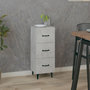 Voir la diapositive 1 : VIDAXL Buffet Gris beton 34,5x34x90 cm Bois d'ingenierie