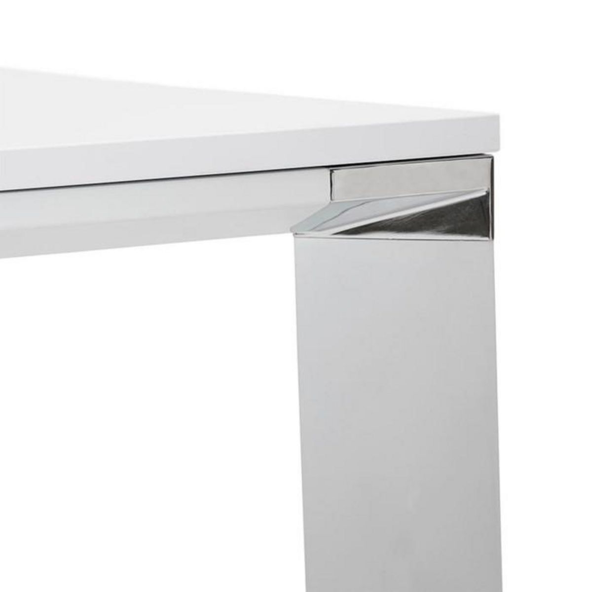 Paris Prix Table de Bureau Carrée Design  Loina  160cm Blanc